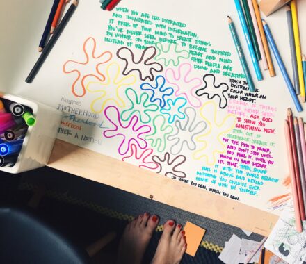 Image of colors and notes by Ashley Lauren Snyder